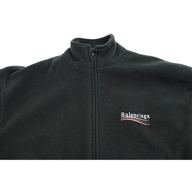 バレンシアガ 23AWビックロゴ刺繍 フリースジャケット ダブルジップ XL相当 BALENCIAGA（バレンシアガ） BALENCIAGA 23AW Oversized Logo