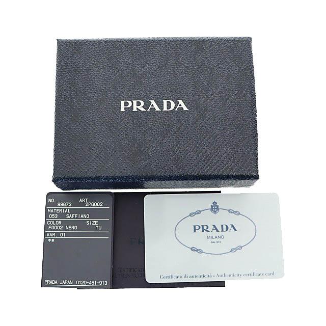 未使用保管品】 プラダ PRADA サフィアーノ レザー 6連 キー