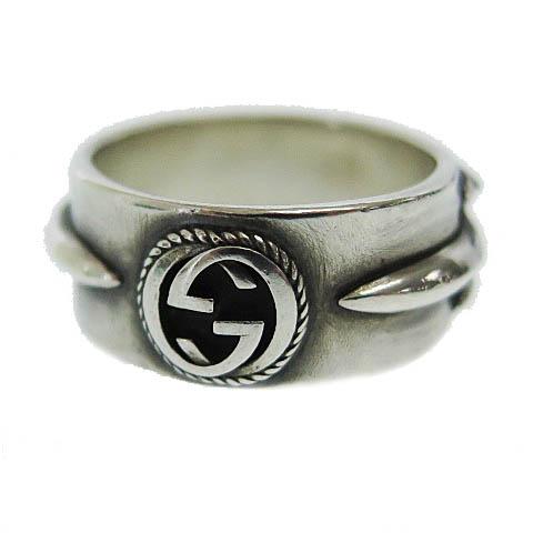 GUCCI（グッチ） インターロッキング GG ターコイズ フラワー リング