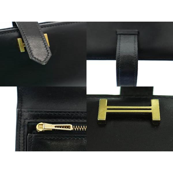 HERMES（エルメス） ベアン クラシック ボックス カーフ レザー 二 
