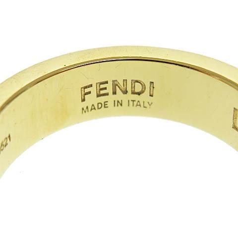 FENDI（フェンディ） エフ イズ リング F ジルコニア 指輪 L 金