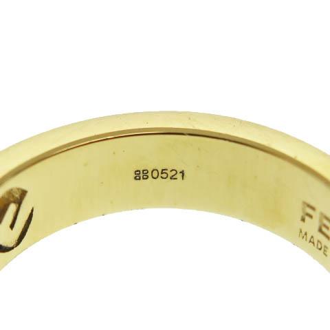 FENDI（フェンディ） エフ イズ リング F ジルコニア 指輪 L 金