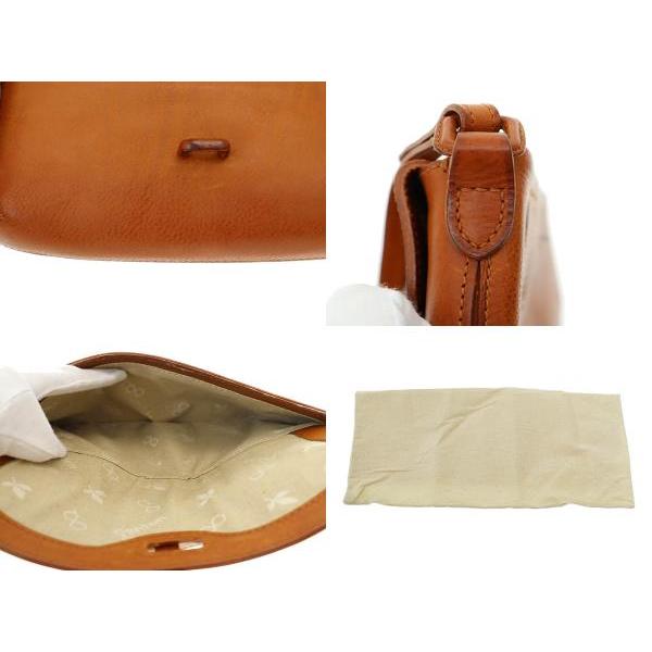 ゲンテン genten トスカ 4WAY レザー ショルダー バッグ 茶 ブラウン 