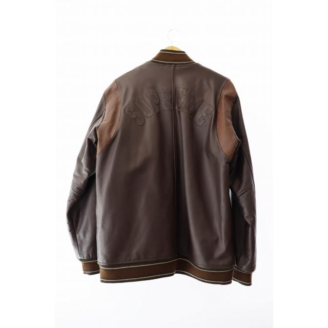 ジャケット・アウター SUPREME Wing Foot Leather VarsityJacket Supreme GORE-TEX Infinium WINDSTOPPER Leather Varsity Jacket