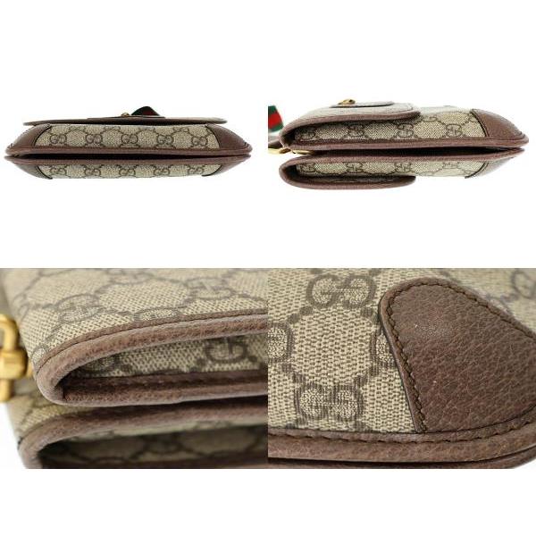 【中古】グッチ GUCCI GGスプリーム ロゴ スモール メッセンジャー ショルダー バッグ 501050 ブラウン ☆AA★250324 GUCCI（グッチ） GUCCI GGスプリーム タイガーヘッド ロゴ スモール