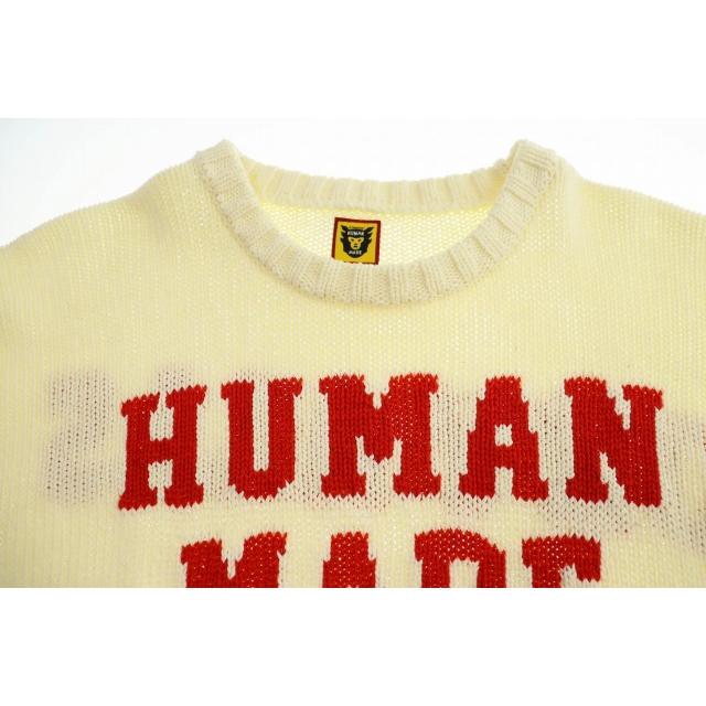 ヒューマンメイド HUMAN MADE 22SS COTTON KNIT SWEATSHIRT White 