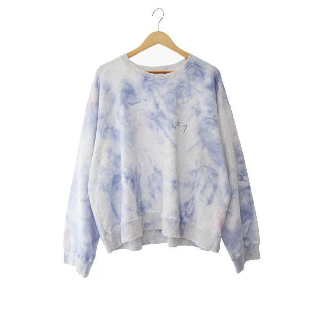 ANCELLM アンセルム 25SS MARBLING SWEAT SHIRT ヴィンテージ加工 