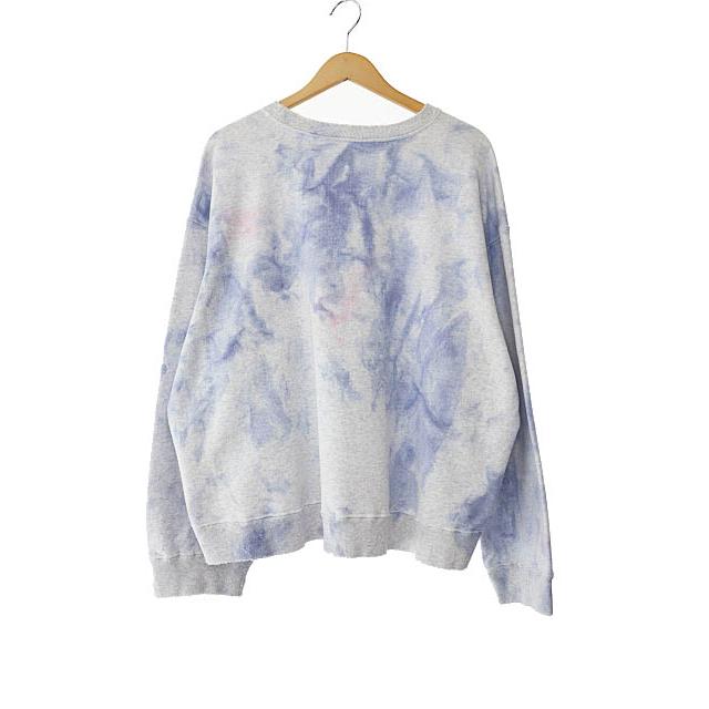 ANCELLM アンセルム 25SS MARBLING SWEAT SHIRT ヴィンテージ加工 