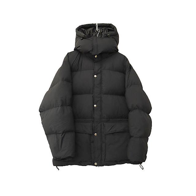 nnan　ダウン　ブラック WANNA FOUNDATION】NYLON ANORAK DOWN JACKET - BLACK