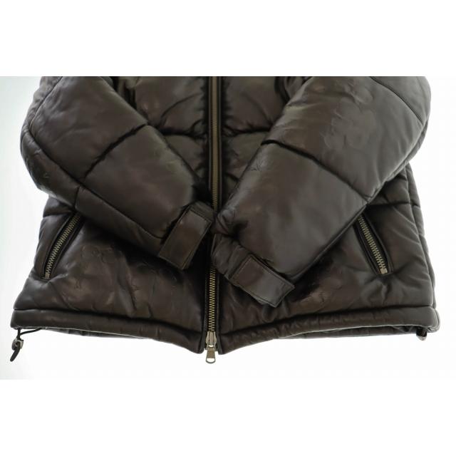 DenimTears レザーパファージャケット XSサイズ ブラック 希少 DenimTears レザーパファージャケット XSサイズ ブラック 希少