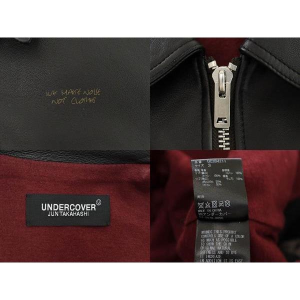 アンダーカバー UNDERCOVER 22AW ラム レザー 羊革 シングル アンダーカバー UNDERCOVER 22AW ラム レザー 羊革 シングル