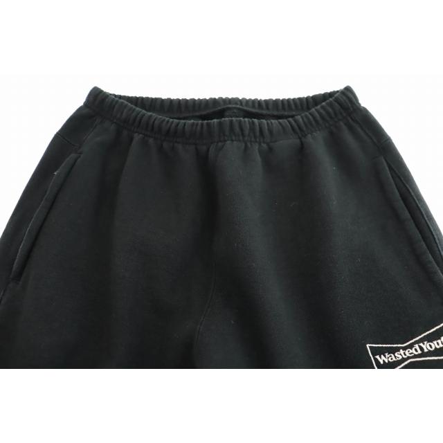 【中古】ウェイステッドユース Wasted youth 24SS SWEAT PANTS スウェット パンツ S 黒 ブラック 250423 ウェイステッドユース Wasted youth 24SS SWEAT PANTS スウェット