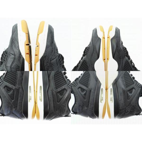 NIKE（ナイキ） NIKE AIR JORDAN 4 RETRO Laser Black/Gum エア 