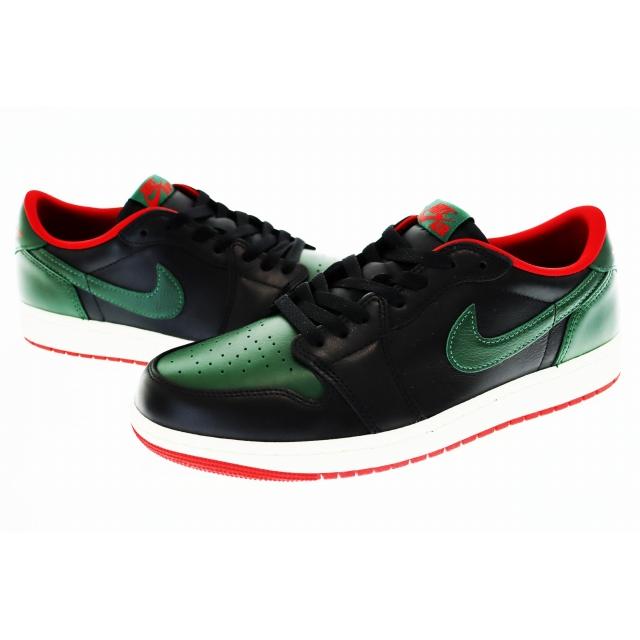 NIKE（ナイキ） NIKE WMNS AIR JORDAN 1 LOW OG BLACK AND GORGE GREEN 