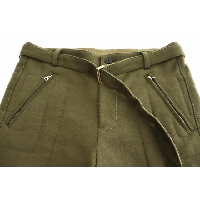 サカイ sacai 20AW Wool Melton Pants Olive ウールメルトンパンツ 20