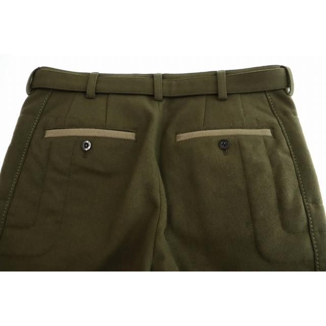 サカイ sacai 20AW Wool Melton Pants Olive ウールメルトンパンツ 20