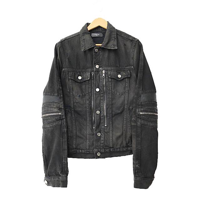 アミリ AMIRI MX2 Damage Biker Denim Jacket ダメージ 加工 バイカー