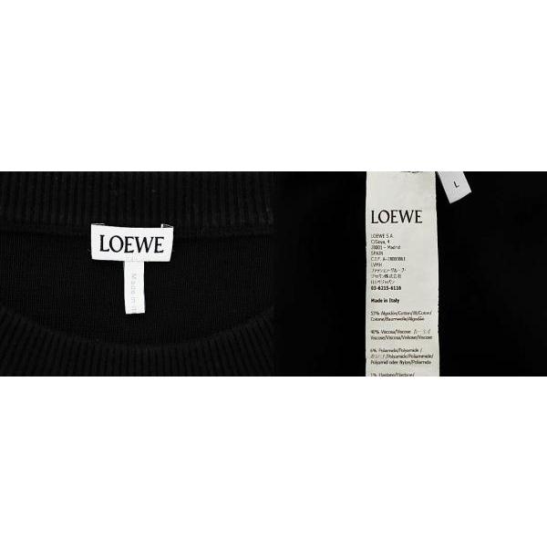 LOEWE（ロエベ） LOEWE 24AW Anagram Pocket Sweater Black アナグラム