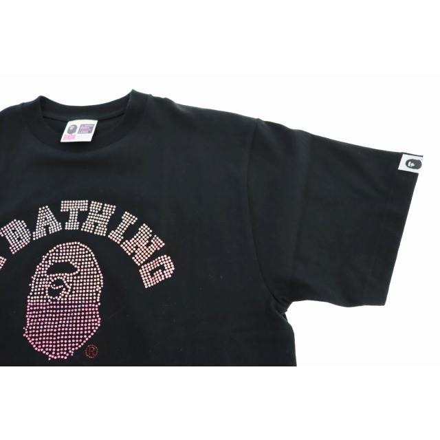 A BATHING APE（アベイシングエイプ） カレッジ スワロフスキー 半袖T