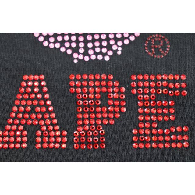 A BATHING APE（アベイシングエイプ） カレッジ スワロフスキー 半袖T