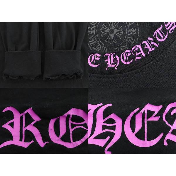 クロムハーツ　Tシャツ　ブラック　XLサイズ ピンクロゴ CHROME HEARTS（クロムハーツ） 新品正規品 Tシャツ ピンクダガー M