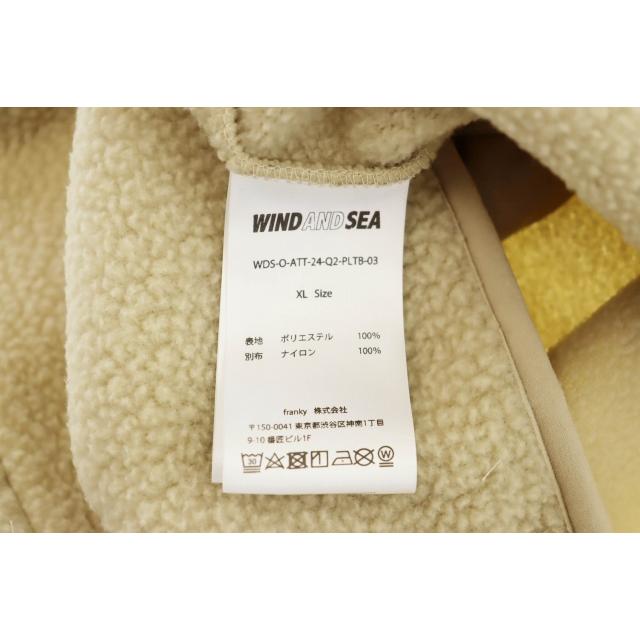 ウィンダンシー WIND AND SEA 24AW POLARTECH FLEECE VEST ラバー ロゴ