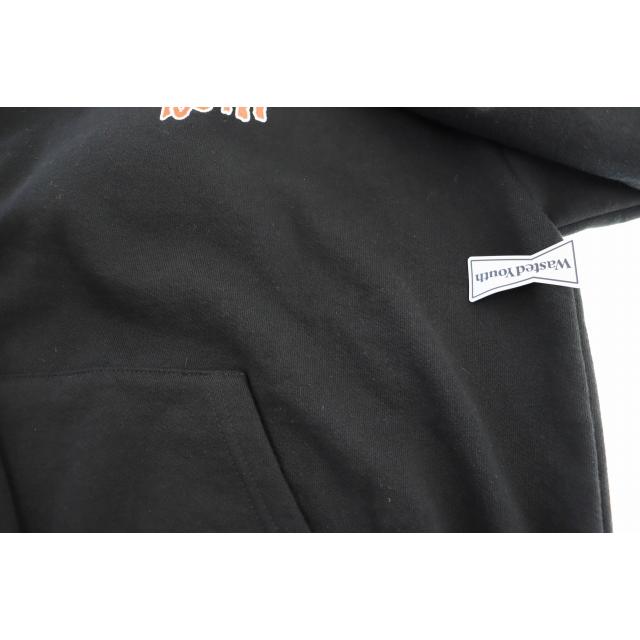 wasted youth パーカー　サイズXL プリント　ロゴ ウェイステッドユース Wasted youth ロゴ プリント フーディー