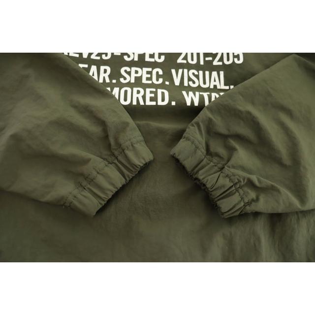 ダブルタップス WTAPS 22SS SMOCK JACKET KHAKI ロゴ プリント