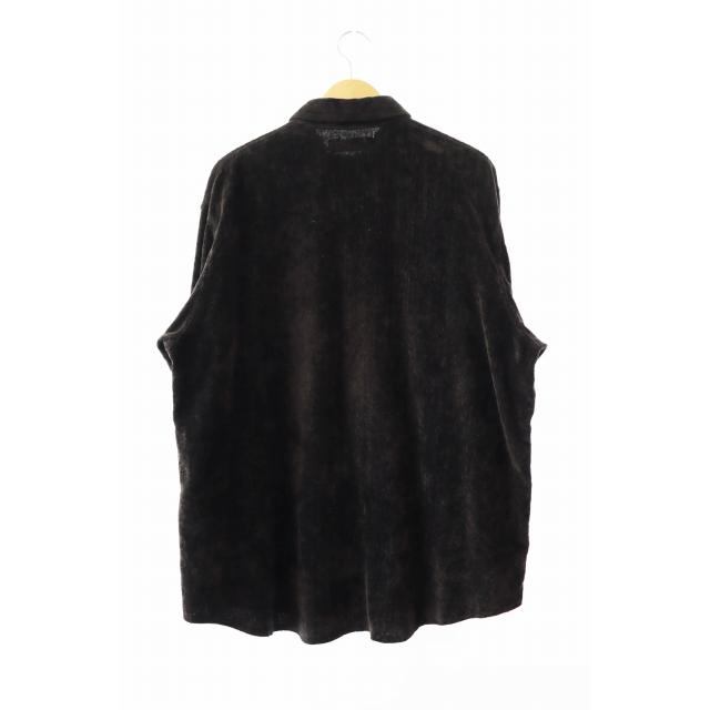 barbell object / 24ss/velveteen pullover/長袖シャツ/2/コットン/BLK/bo-24s-02 barbell object バーベルオブジェクト 24SS velveteen po ベルベット