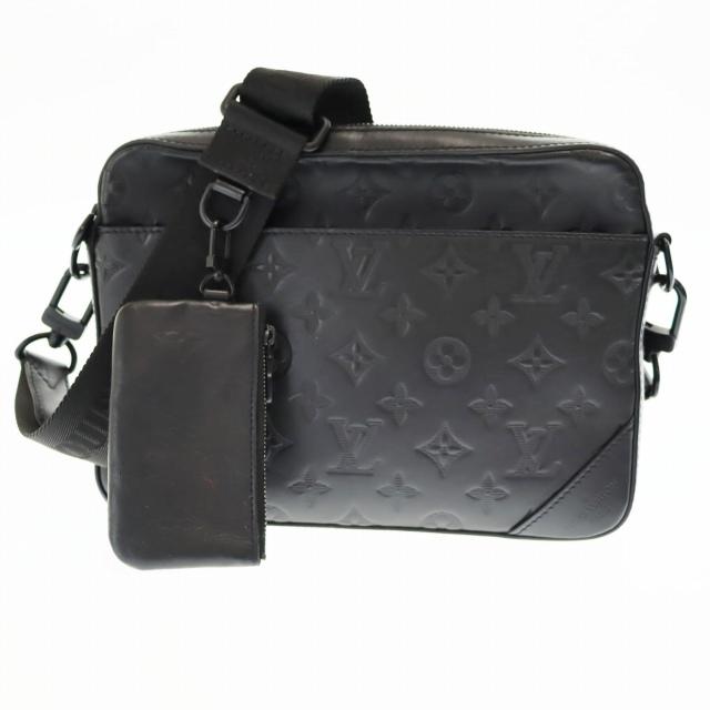 Louis Vuitton メッセンジャー デュオ ショルダー バッグ 黒 Louis Vuitton ブラック メッセンジャー デュオ バッグ ショルダー
