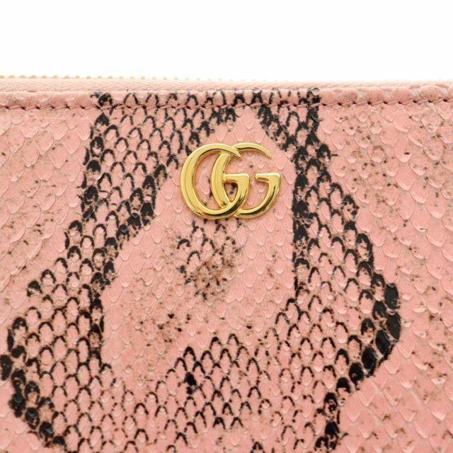 GUCCI（グッチ） GUCCI GGマーモント ダブルG パイソン ジップ