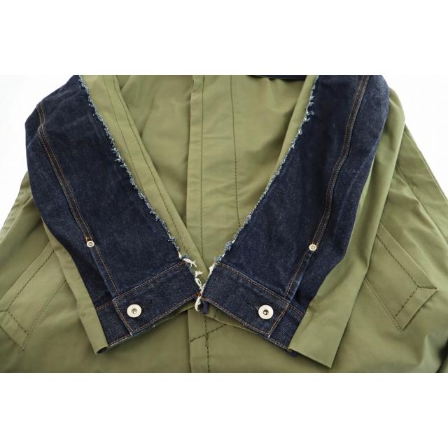 【美品】20AW sacai デニムドッキングコート sacaiデニムドッキングモッズコート - メルカリ