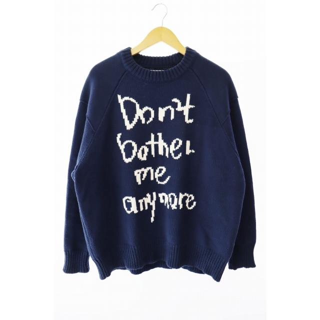 ウェイステッドユース Wasted youth 24AW KNIT SWEATER ロゴ ニット 