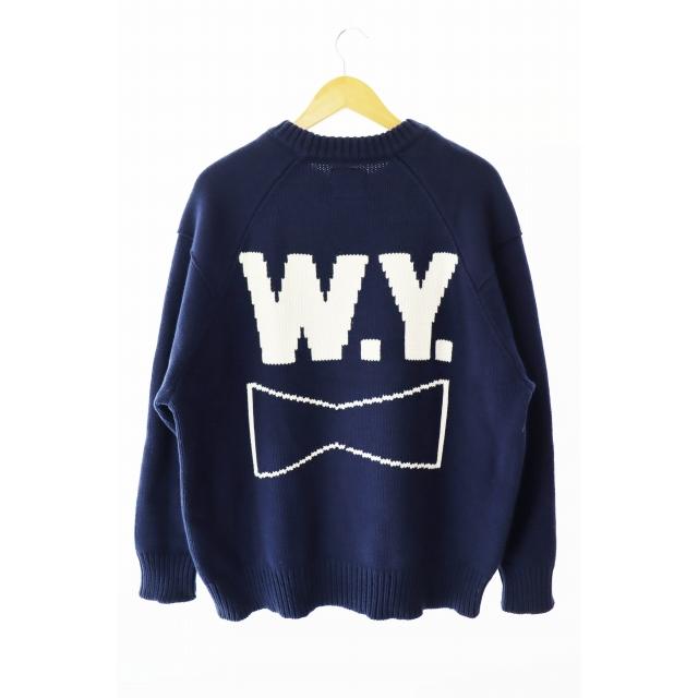 ウェイステッドユース Wasted youth 24AW KNIT SWEATER ロゴ ニット 