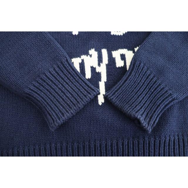 ウェイステッドユース Wasted youth 24AW KNIT SWEATER ロゴ ニット 