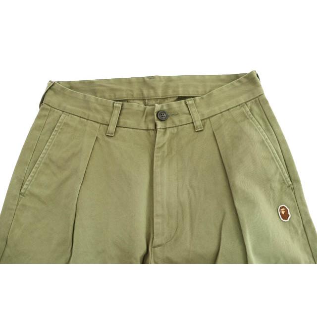 〈新品〉A BATHING APE アベイシングエイプ【L】チノパン A BATHING APE アベイシングエイプ One Point Loose Fit Chino