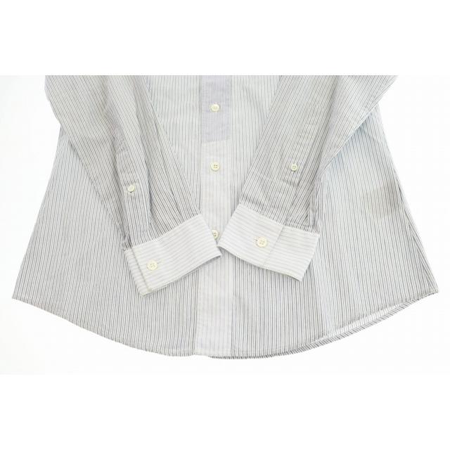 【中古】マルタンマルジェラ Martin Margiela 12AW ストライプ 長袖シャツ S50DL0175 44 青 ブルー ☆AA★ 250608 マルタンマルジェラ Martin Margiela 12AW ストライプ 長袖シャツ