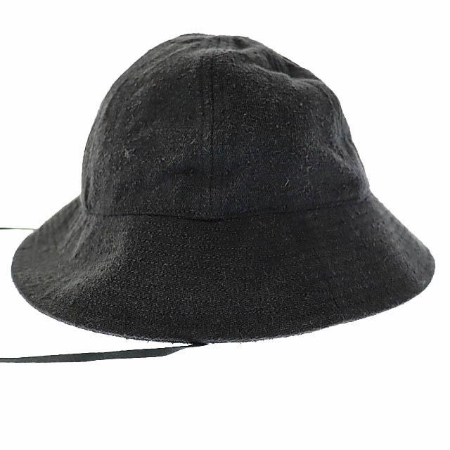 【comoli】25ssシルクネップハット コモリ COMOLI 25SS シルク ネップ ハット 帽子 B01-07002 F 黒