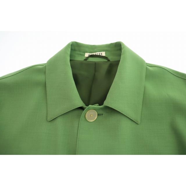 オーラリー AURALEE 24SS HARD TWIST WOOL TWILL SOUTIEN COAT ツイル