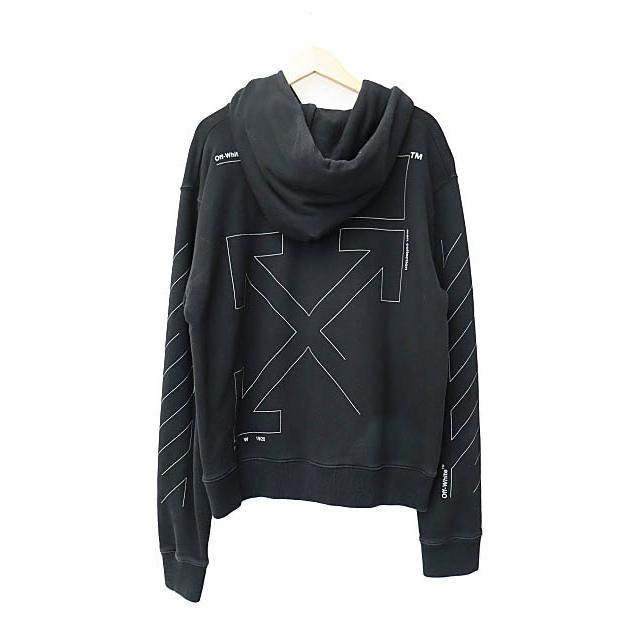 オフホワイト OFF WHITE 19AW UNFINISHED SLIM HOODIE ダイアグ