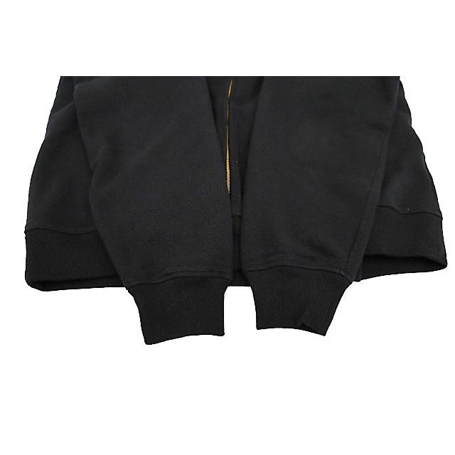 コモリ COMOLI コットン裏毛 ジップ パーカ A03-05001 3 黒 ブラック