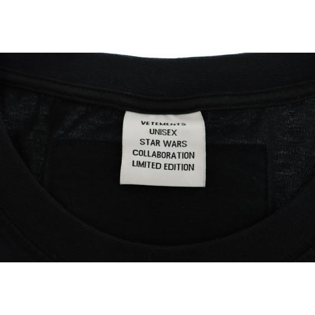 【中古】ヴェトモン ベトモン ×スターウォーズ T-Shirt 胸元ロゴ 刺繍 半袖Tシャツ USW21TS003 L ☆AA★ 250810 ヴェトモン ベトモン VETEMENTS ×STARWARS スターウォーズ T-Shirt