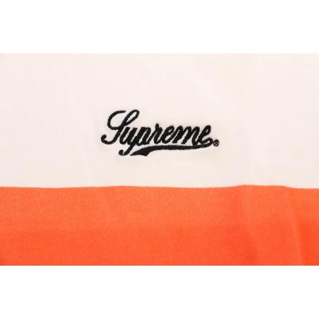 【中古】シュプリーム 19AW Printed Stripe L/S Top ワンポイント ロゴ 刺繍 ボーダー 長袖Tシャツ L ☆AA★ 250827 Supreme（シュプリーム） SUPREME 19AW Printed Stripe L/S Top ワン