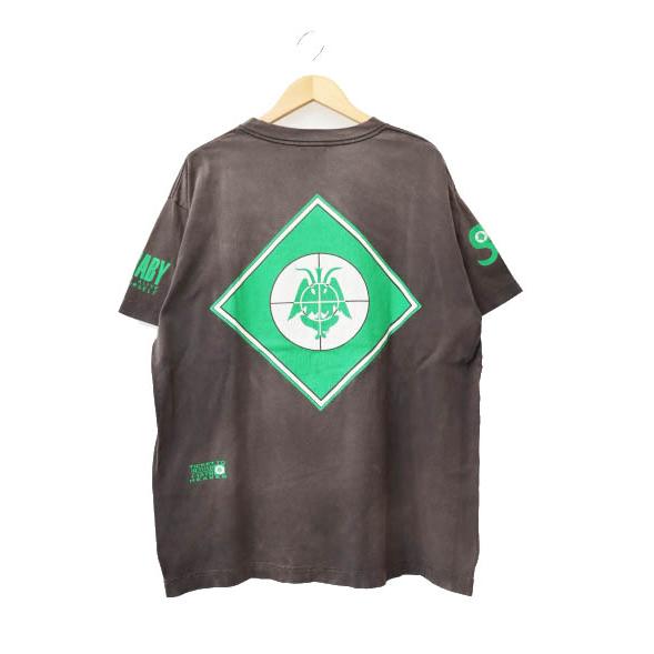 【中古】セントマイケル SAINTMICHAEL 22SS SS TEE SAINT ENEMY パブリック エナミー 半袖 Tシャツ L 黒☆AA★250821 セントマイケル SAINTMICHAEL 22SS SS TEE SAINT ENEMY パブリック