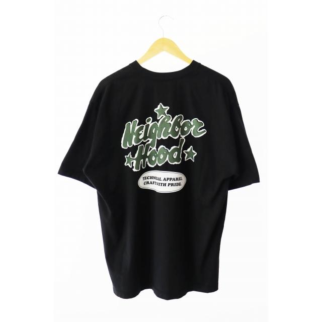 【中古】ネイバーフッド NEIGHBORHOOD 25SS NH TEE ロゴ プリント 半袖Tシャツ SS-12 251PCNH-ST12 L 黒 ブラック ネイバーフッド NEIGHBORHOOD 25SS NH TEE ロゴ プリント 半袖Tシャツ