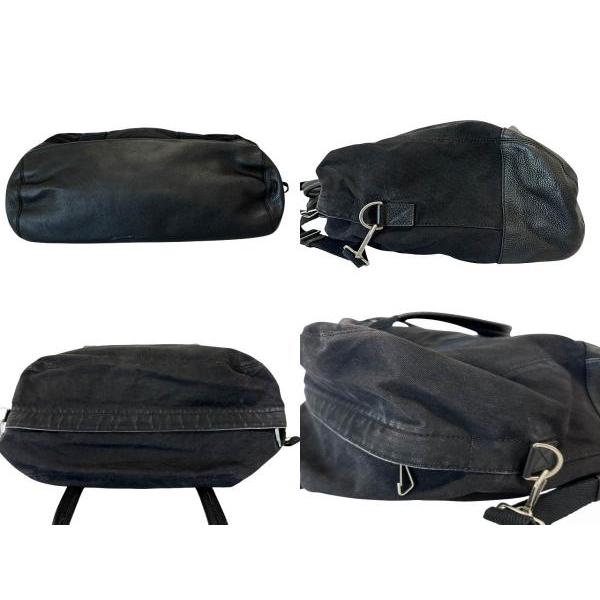 BALENCIAGA（バレンシアガ） レザー切替 デニム 2WAY ボストン バッグ