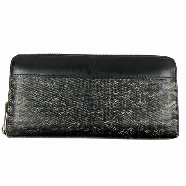 ゴヤール GOYARD マティニョンGM ラウンドジップ ウォレット 長財布 黒 