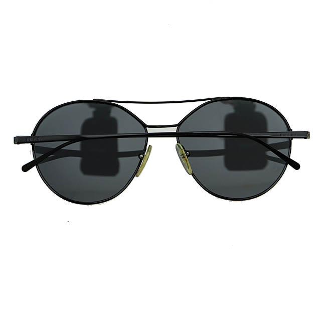 【中古】プラダ PRADA ワンポイン ロゴ ティアドロップ サングラス SPR56U 55□15 1AB-5S0 140 3N 黒☆AA★▲■250913 PRADA（プラダ） ワンポイン ロゴ ティアドロップ サングラス SPR56U