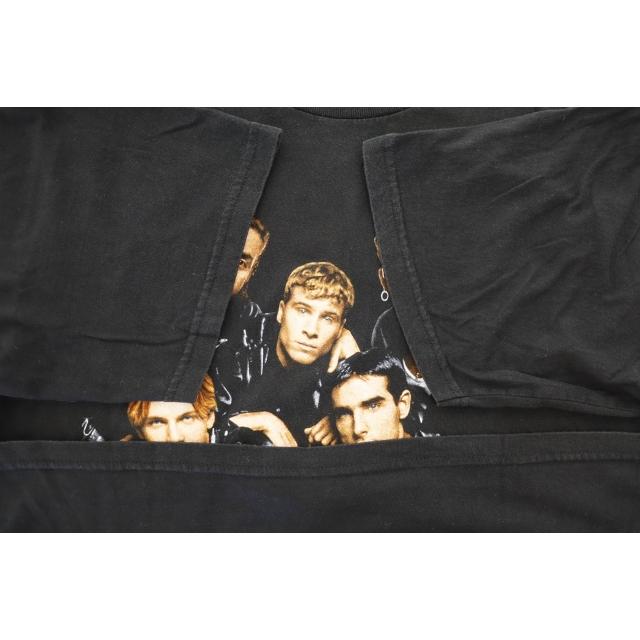 古着 90s バックストリートボーイズ 長袖 シャツ バンド ブラック 黒 ① ヴィンテージ VINTAGE 90s 1998 BACKSTREET BOYS TOUR WINTERLAND