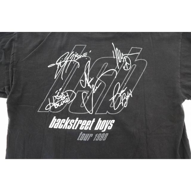 古着 90s バックストリートボーイズ 長袖 シャツ バンド ブラック 黒 ① ヴィンテージ VINTAGE 90s 1998 BACKSTREET BOYS TOUR WINTERLAND